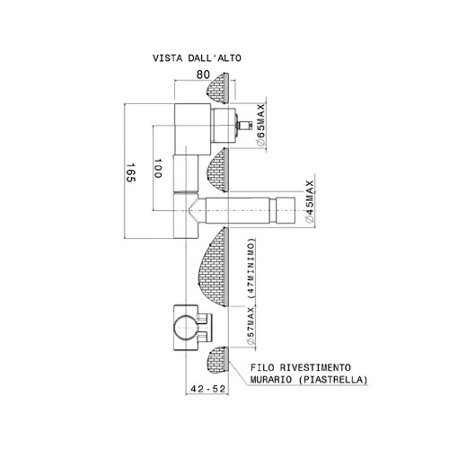 Set vasca incasso One con erogazione e doccetta - Flaminia
