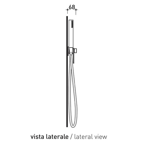 Miscelatore incasso One con deviatore e doccetta - Flaminia