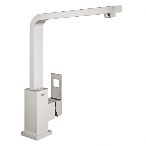 Miscelatore monocomando per lavello EuroCube satinato super steel - Gr