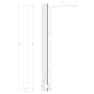 Miscelatore doppio comando SI per doccia incasso cromo - Flaminia 2