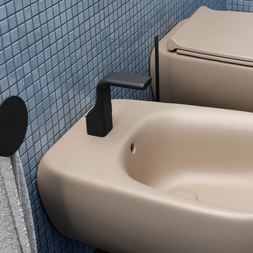 Miscelatore monocomando per bidet Nokè nero opaco - Flaminia