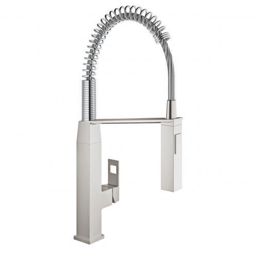 Miscelatore monocomando per lavello EuroCube satinato super steel Groh