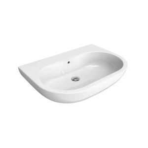 Lavabo da appoggio o sospeso Pass 72 cm bianco lucido - Flaminia