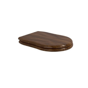 Coprivaso con sgancio rapido Efi cerniere cromo e finitura noce - Flam