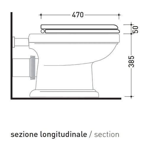 Coprivaso con sgancio rapido Efi bianco lucido – Flaminia