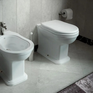 Coprivaso con sgancio rapido Efi bianco lucido – Flaminia 2