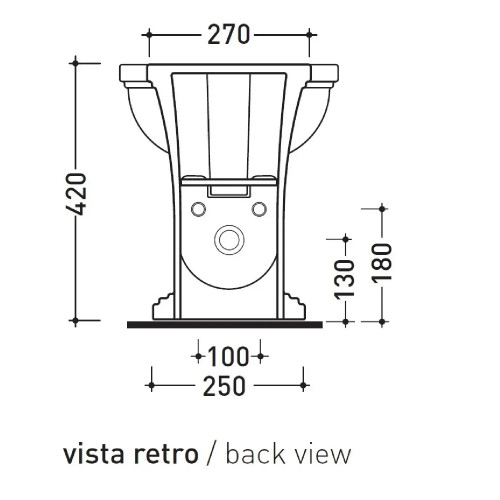 Bidet a terra filomuro monoforo Efi con troppopieno bianco lucido – Fl