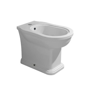 Bidet a terra filomuro monoforo Efi con troppopieno bianco lucido – Fl