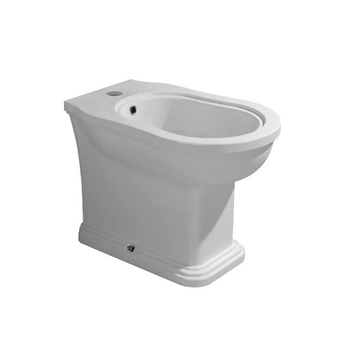 Bidet a terra filomuro monoforo Efi con troppopieno bianco lucido – Fl