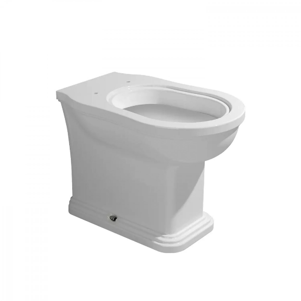 Vaso WC a terra filomuro Efi con scarico s/p bianco lucido – Flaminia