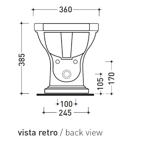 Bidet a terra monoforo Efi con troppopieno bianco lucido – Flaminia