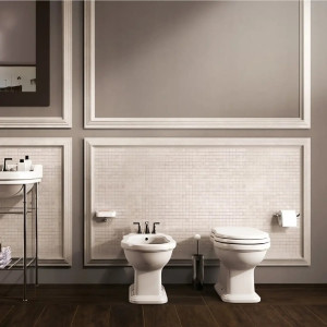 Bidet a terra monoforo Efi con troppopieno bianco lucido – Flaminia 2