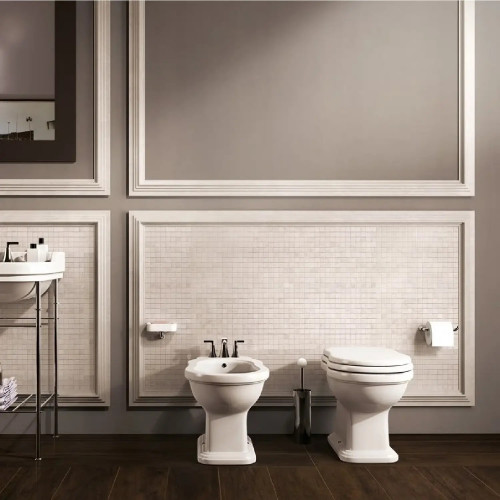 Bidet a terra monoforo Efi con troppopieno bianco lucido – Flaminia