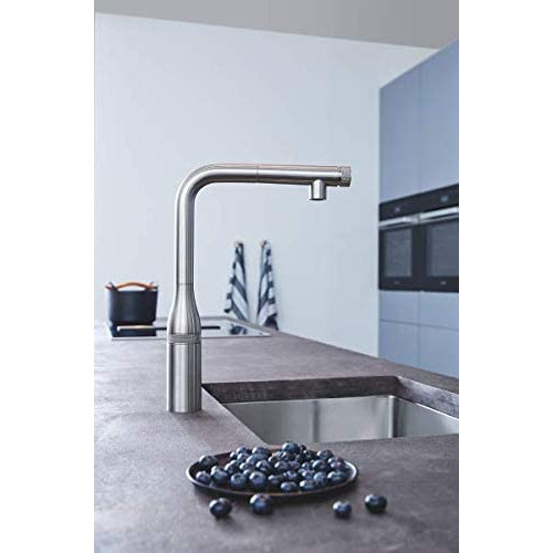 Miscelatore per lavello Essence Smartcontrol satinato super steel - Gr