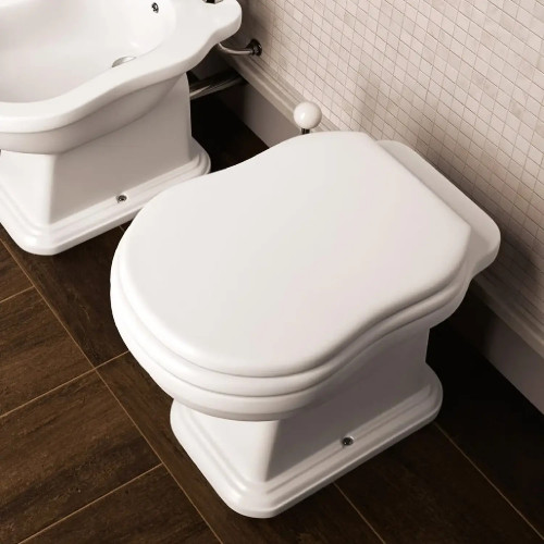 Vaso WC a terra filomuro Efi con scarico pavimento bianco lucido – Fla