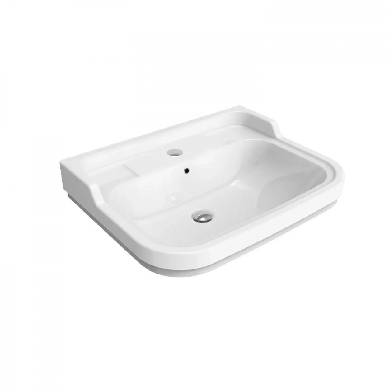 Lavabo da appoggio o sospeso Efi 70 cm bianco lucido – Flaminia