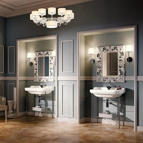 Lavabo da appoggio o sospeso Efi 70 cm bianco lucido – Flaminia