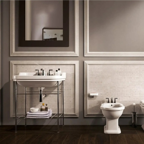Lavabo da appoggio o sospeso Efi 70 cm bianco lucido – Flaminia