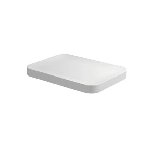 Coprivaso avvolgente Nile in termoindurente bianco lucido - Flaminia