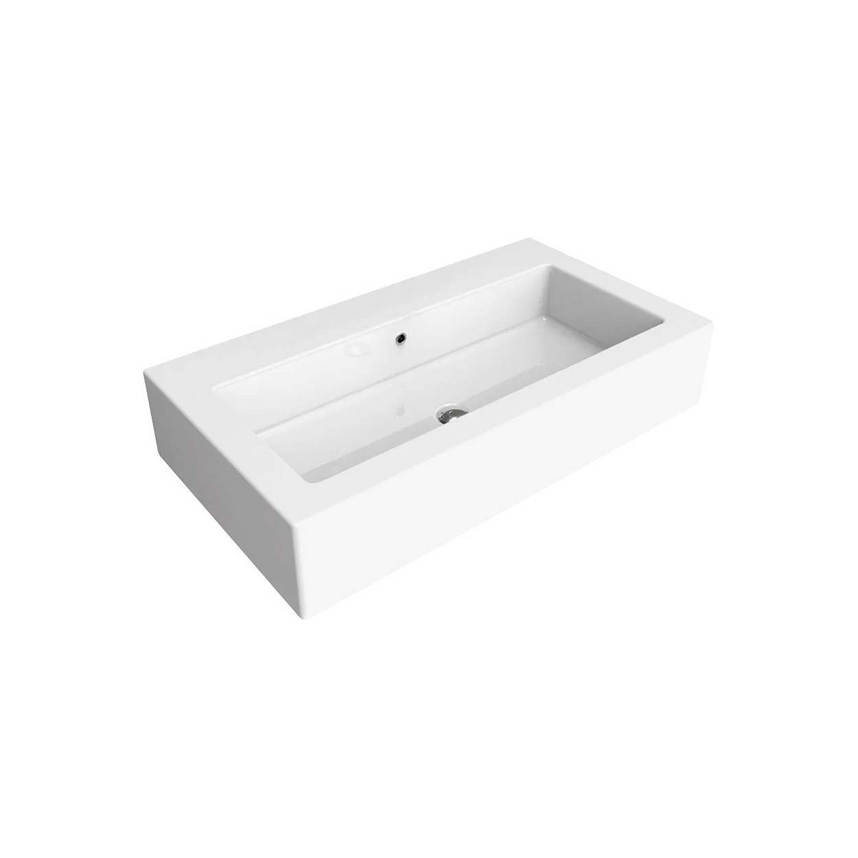 Lavabo da appoggio o sospeso Acquagrande 100 cm - Flaminia