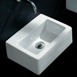 Lavabo da appoggio o sospeso Acquababy 38,5 cm - Flaminia 2