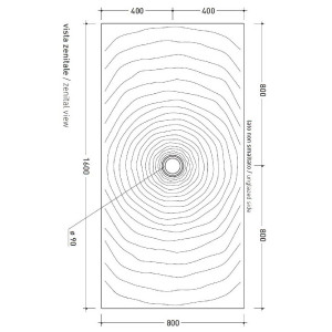 Piatto doccia rettangolare Water Drop 160x80 cm - Flaminia 2