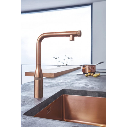 Miscelatore per lavello Essence Smartcontrol oro rosa spazzolato - Gro