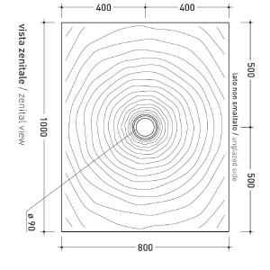 Piatto doccia rettangolare Water Drop 100x80 cm - Flaminia 2