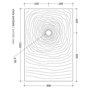 Piatto doccia rettangolare Water Drop 120x80 cm - Flaminia 2