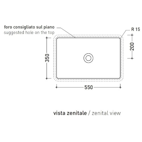 Lavabo sottopiano Miniwash 60 cm - Flaminia