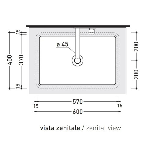 Lavabo sottopiano Miniwash 60 cm - Flaminia