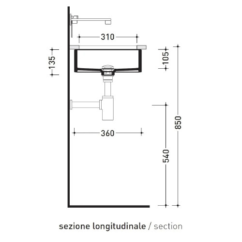 Lavabo sottopiano Miniwash 48 cm - Flaminia