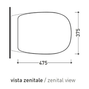 Coprivaso Avvolgente con Chiusura Rallentata Bonola Bianco Lucido - Fl 2