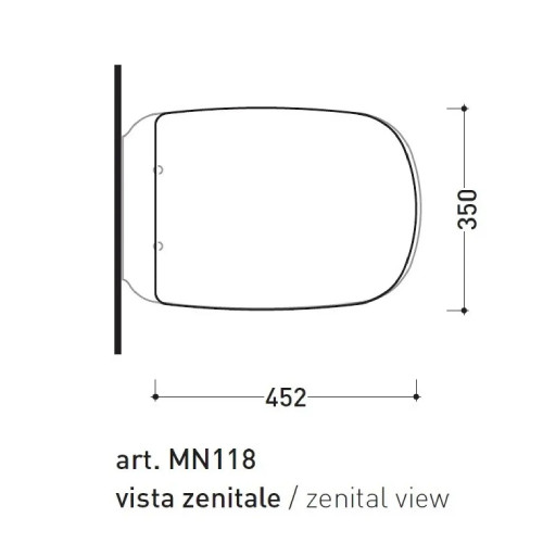 Coprivaso Avvolgente con Chiusura Rallentata Monò Bianco Lucido - Flam