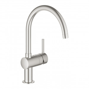 Miscelatore monocomando per lavello Minta satinato Super Steel - Grohe