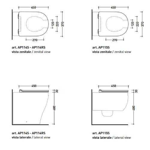 Coprivaso Slim con Chiusura Rallentata App Solution Bianco Lucido - Fl