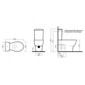 Coprivaso con Chiusura Tradizionale Nido/Le Fiabe Bianco Lucido - Hatr 2