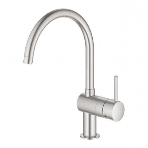 Miscelatore monocomando per lavello Minta satinato Super Steel - Grohe