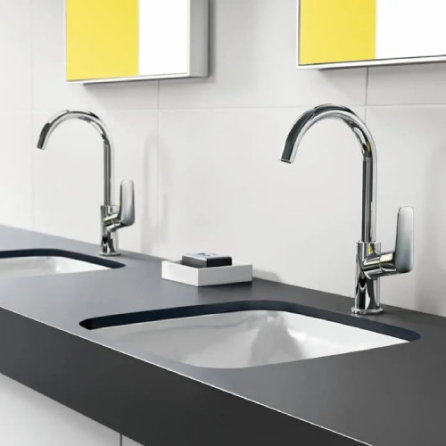 Miscelatore Monocomando Lavabo Senza Scarico con Bocca Girevole Logis
