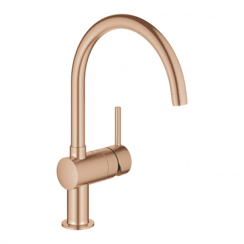 Miscelatore monocomando per lavello Minta oro rosa spazzolato - Grohe