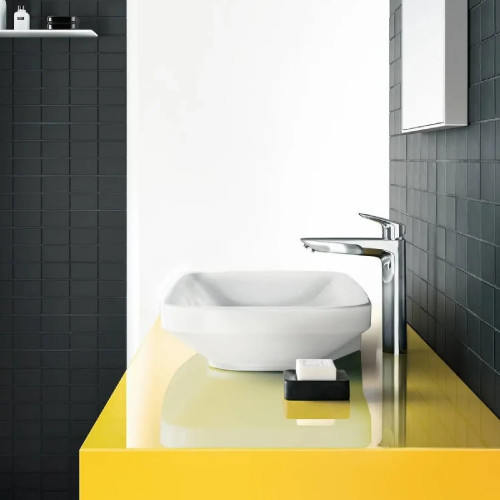 Miscelatore Monocomando Lavabo 27 cm Senza Scarico Logis Cromo - Hansg