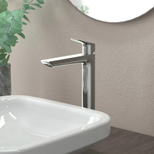 Miscelatore Monocomando Lavabo Alto Senza Scarico Logis Cromo | Hansgr