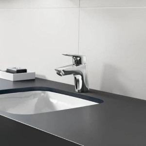 Miscelatore monocomando lavabo 70 CoolStart con salterello Logis cromo 2