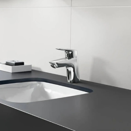 Miscelatore monocomando lavabo 70 CoolStart con salterello Logis cromo