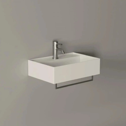 Portasalviette per lavabo 50 cm Hide cromo | Alice Ceramica – Eleganza