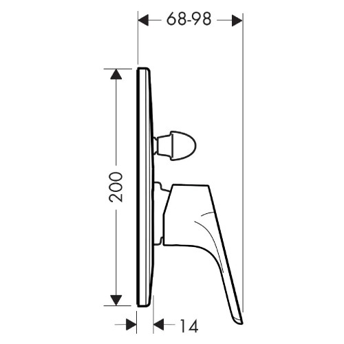 Miscelatore Monocomando Vasca Ad Incasso Focus Cromo - Hansgrohe