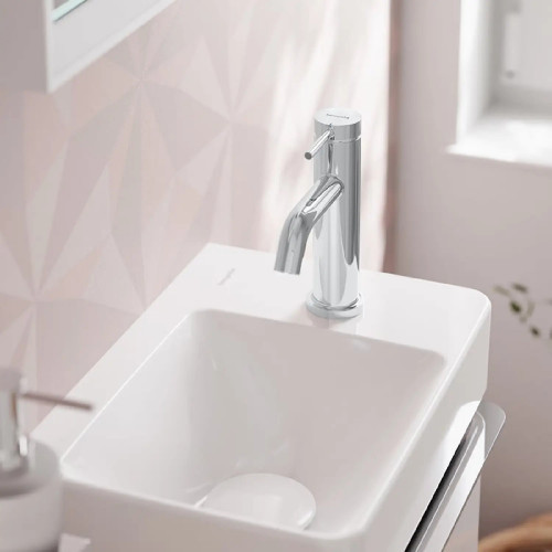 Rubinetto per lavabo 80 EcoSmart+ senza set di scarico Tecturis S crom