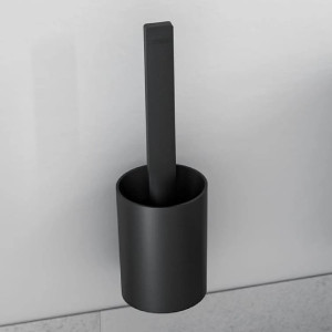 Porta scopino a parete WallStoris nero opaco in plastica - Hansgrohe 2