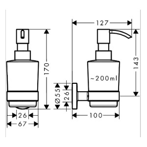 Porta Sapone Liquido Logis Universal Cromo - Eleganza e Funzionalità 2