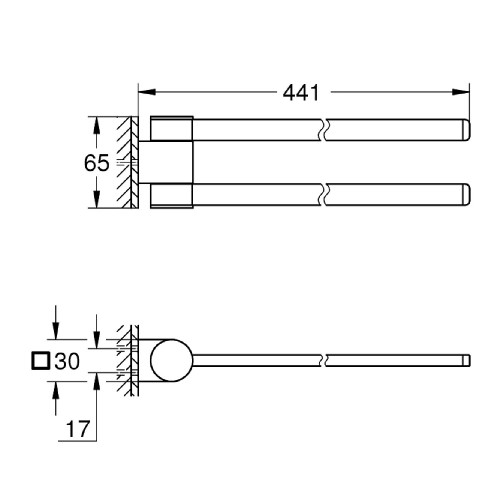 Porta Salviette Selection Nero Opaco - Grohe | Eleganza e Funzionalità